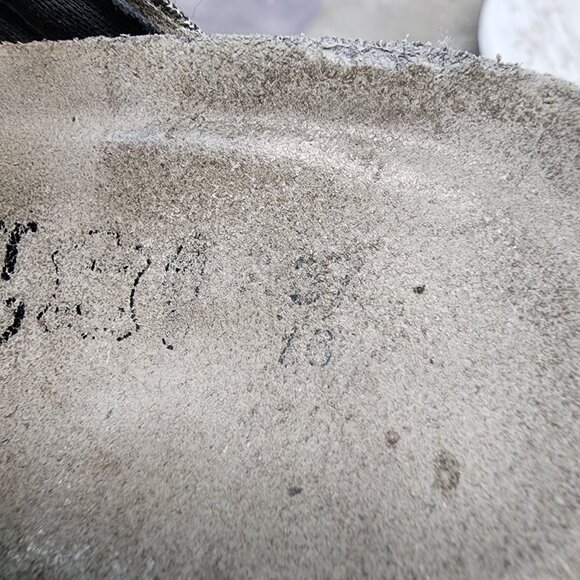 Naot Shoes Womens Size 7 Brenda Gray Slip-On Platform Heel Sandals *GUC* - Picture 11 of 13